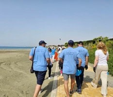 Beach clean-up in Cyprus